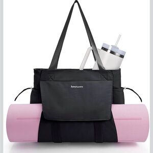 Black Yoga Shoulder Bag